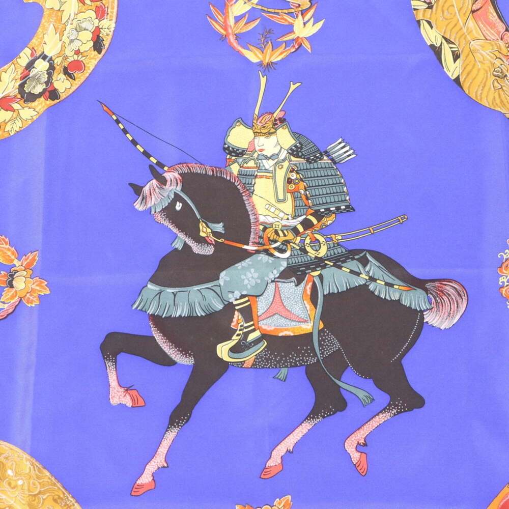 HERMES Black Silk Scarf - Picture 6 of 9